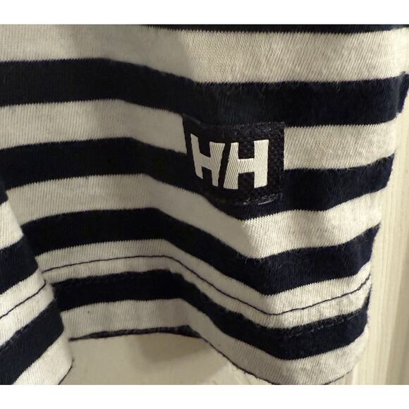 Helly Hansen Fjord Polo Men’s XL Navy Stripe Coastal Preppy Golf Weekend Casual - Picture 4 of 12